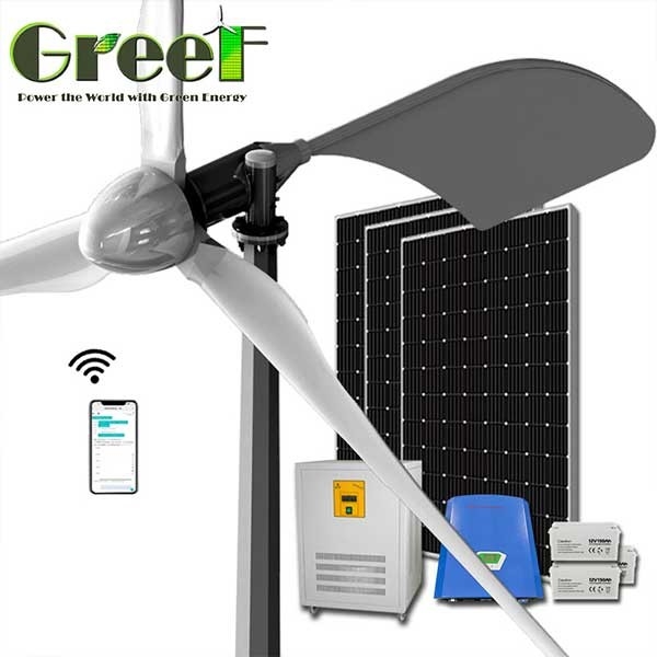 ผลผลิตสูง 3 เฟส AC แกนกังหันลมแนวนอน 1KW 3KW 5KW 10KW สำหรับเรือเดินทะเล