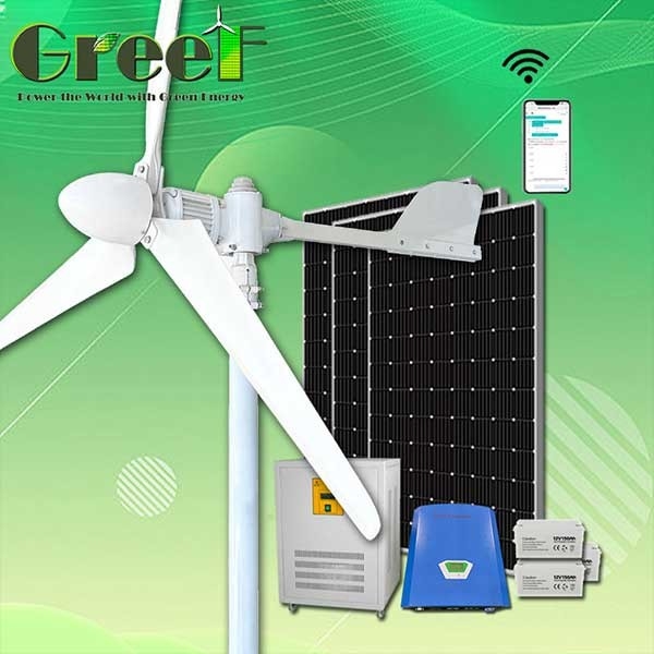 ผลผลิตสูง 3 เฟส AC แกนกังหันลมแนวนอน 1KW 3KW 5KW 10KW สำหรับเรือเดินทะเล