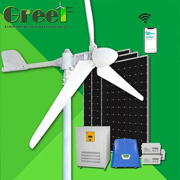 หน้าแรก ความเร็วต่ำปิดกริดบนกริด Pitch Wind Turbine Generator Wind Mill Fan 10KW