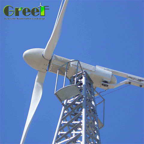 กังหันลมแนวนอน กำลังไฟ 5-30kW และความเร็วลมเริ่มต้น 2.5m/s