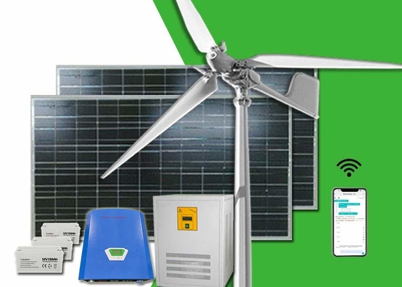 FRP Blades Home Wind Turbine System กํากับการหลับอากาศที่ทํางานเพื่อแก้ไขพลังงานที่ยั่งยืน