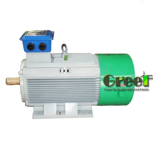 20rpm-3000rpm วิธีการทําความเย็นด้วยอากาศ เครื่องผลิตแม่เหล็กถาวรระยะ 3 การผลิตไฟฟ้าความเร็วต่ํา