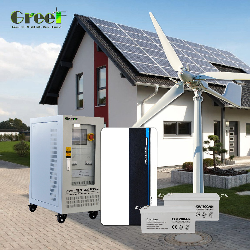 พลังงานภาระ 5kW ระบบพลังงานแสงอาทิตย์ขนาดเล็กปิดเครือข่าย พร้อม PWM Charge Controller