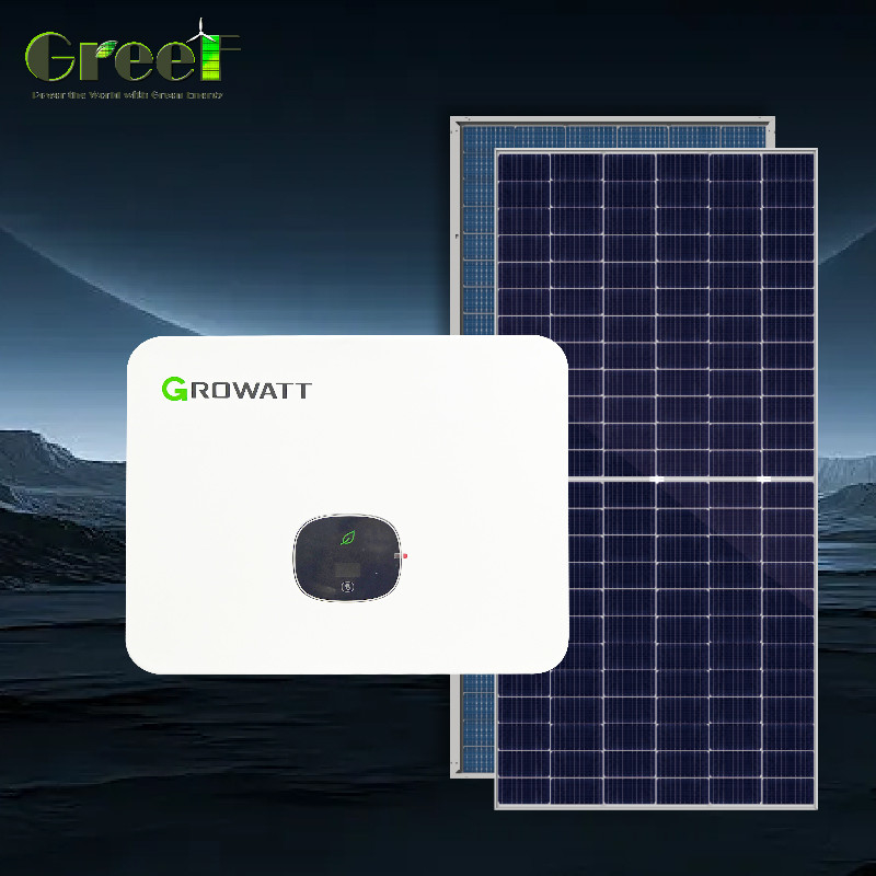 โมโนคริสตัลลีน 1kW-100kW แผ่นพลังแสงอาทิตย์ ระบบเครือข่ายกับการติดตามเพื่อผลิตพลังงานสูงสุด
