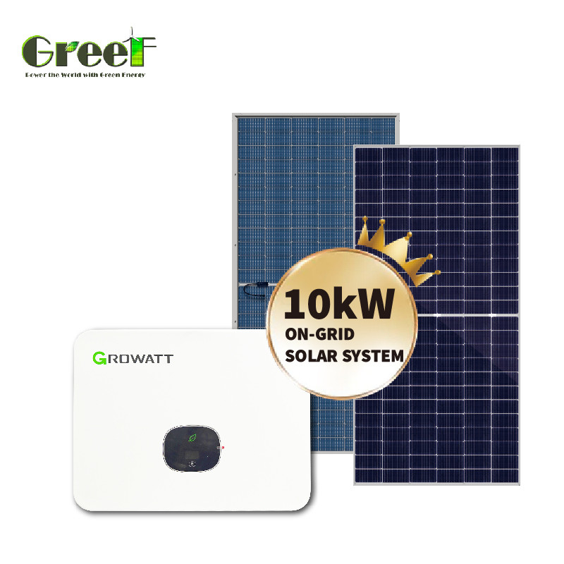 ระบบแผ่นพลังงานแสงอาทิตย์ซิลิคอนโมโครสตัลลิน พร้อมการติดตาม 1kW-100kW บนเครือไฟฟ้าพลังงานแสงอาทิตย์