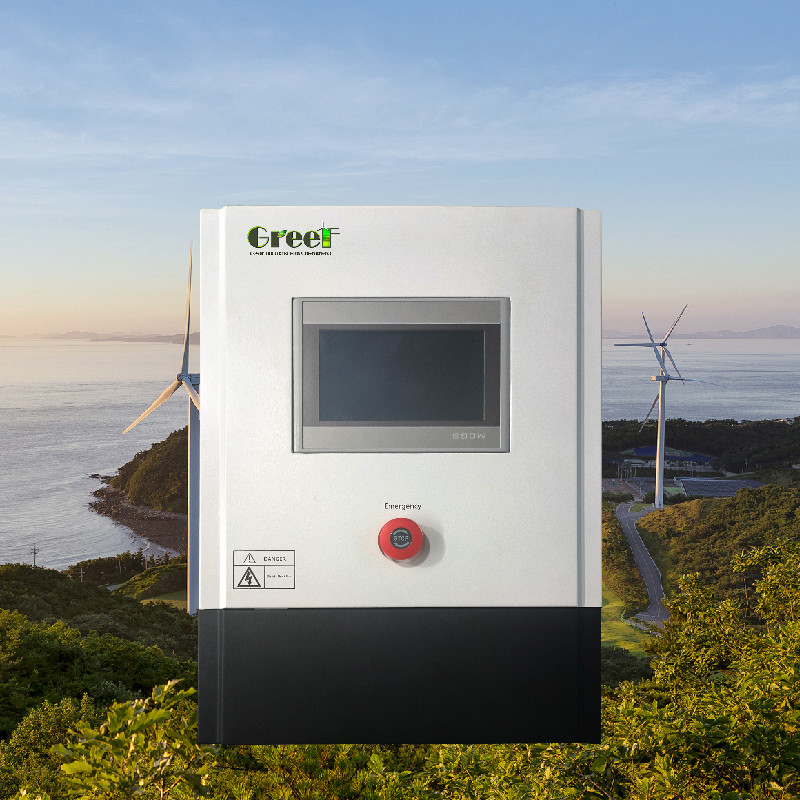 3kw 5kw lcd touch screen display On Grid Controller กับภาระดมสําหรับระบบเครื่องผลิตลม