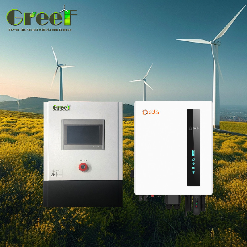 3kw 5kw lcd touch screen display On Grid Controller กับภาระดมสําหรับระบบเครื่องผลิตลม