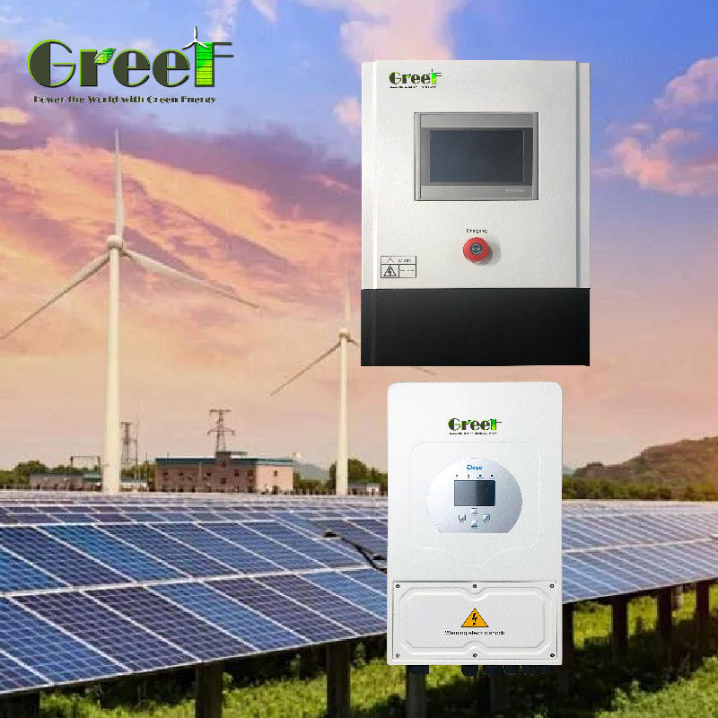 เครื่องควบคุมลมแบบมืออาชีพ 5kw ถึง 100kw ที่ติดกับกรีด พร้อมจอสัมผัส LCD และรีโมทมอนิโตร โดย APP