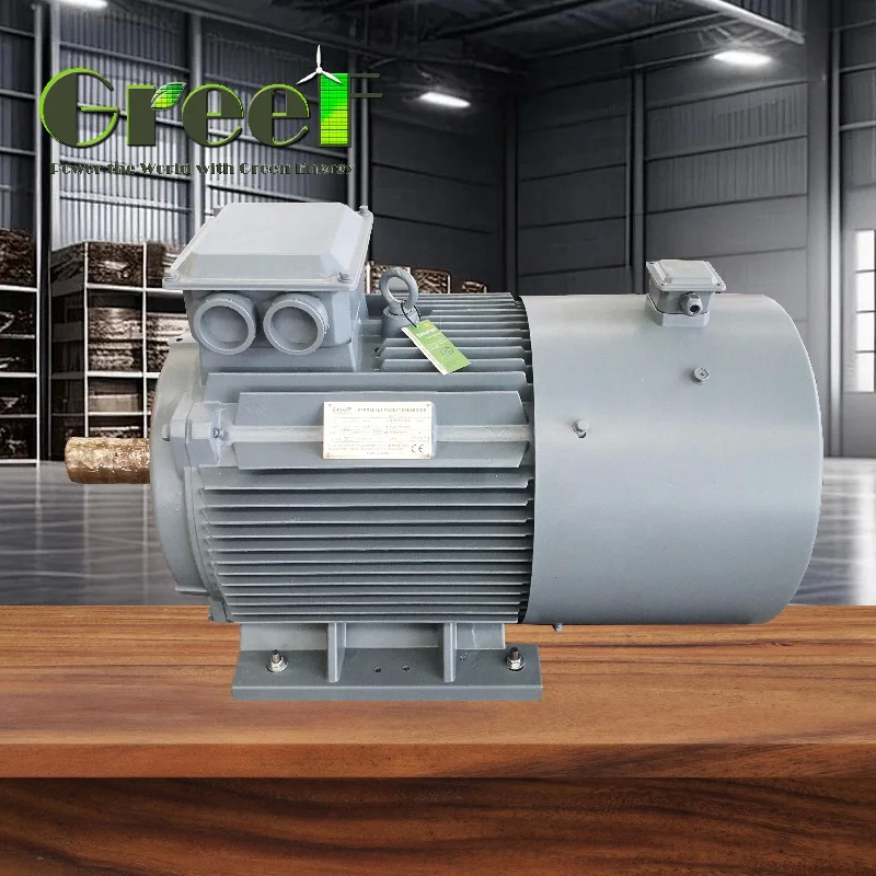 มอเตอร์ซิงโครนัส AC 3 เฟส มอเตอร์แม่เหล็กถาวร กำลังไฟ 750W-5MW สำหรับการใช้งานมอเตอร์