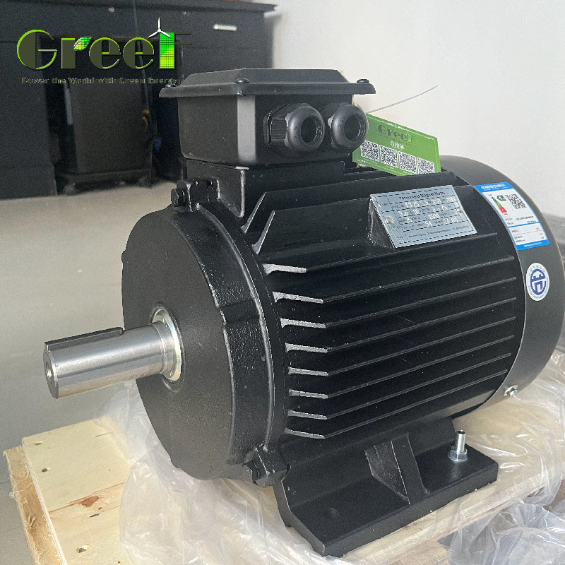 IP54 เครื่องยนต์ไฟฟ้าแม่เหล็กไนโอไดมิียมที่มีแรงหมุนที่ระดับ 6 มุม 750w-5Mw