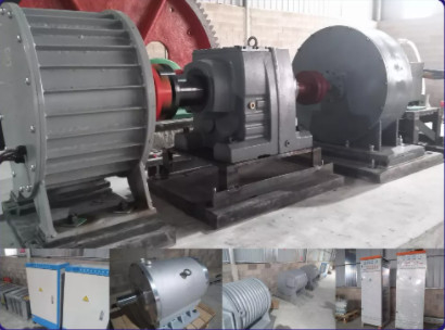 เครื่องกําเนิดแม่เหล็กถาวร 10kW เครื่องเย็นอากาศ 50Hz/60Hz ความดันตามสั่ง