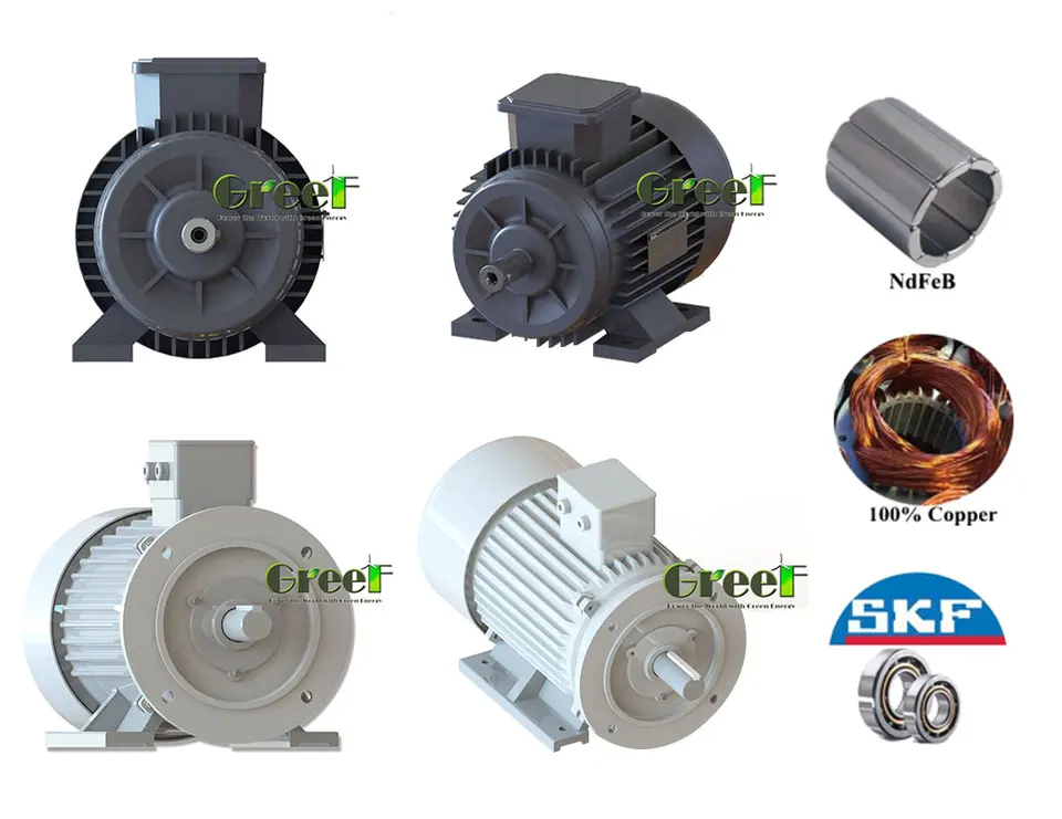 เครื่องผลิตแม่เหล็กถาวร รอบต่ําตามความต้องการ 5kw 10kw 50kw 200kw พร้อมรับประกัน 3 ปี