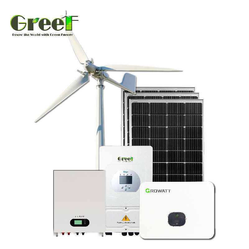 ตัวควบคุมกังหันลมแบบต่อสายส่ง/ไฮบริด 2kW 3kW 5kW 10kW ชนิดเอาต์พุต DC สำหรับโซลูชันระบบกังหันลมและกังหันน้ำ