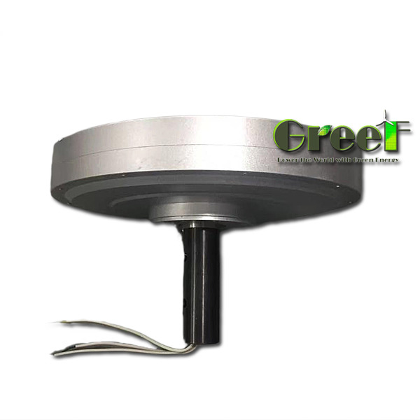 เครื่องกำเนิดไฟฟ้าแม่เหล็กถาวรแบบไร้แกน 12-450V แบบกำหนดเอง โรเตอร์ด้านนอก / โรเตอร์ด้านใน ชนิดเพลาแนวนอนและแนวตั้ง