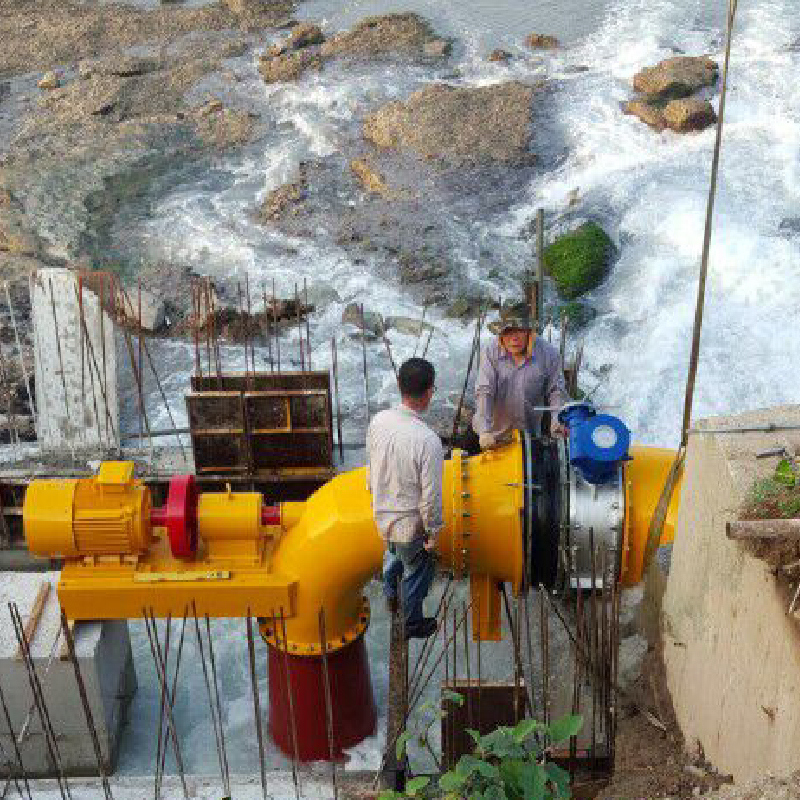 เครื่องผลิตแม่เหล็กถาวรความเร็วต่ํา พร้อมแม่เหล็ก NdFeB และการดําเนินงาน PMG ไฮโดรฟรี