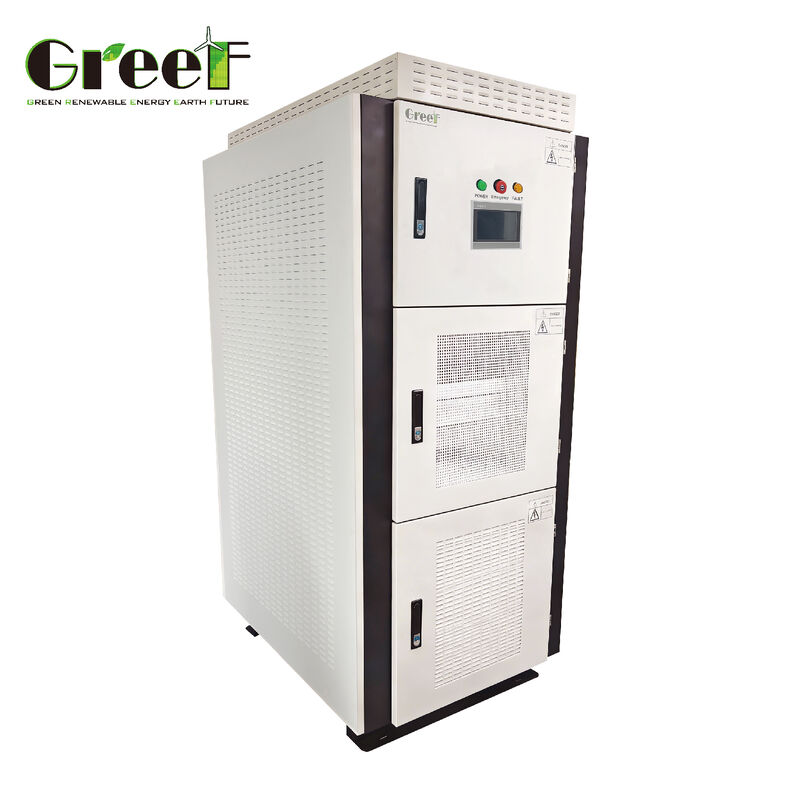 50 Hz 60 Hz ความถี่การออกในเครือข่าย เครื่องควบคุมไฟฟ้าด้วยระยะความดันเข้า 240-550 V DC และจอสัมผัส LCD SMART สําหรับระบบพลังงานยั่งยืน