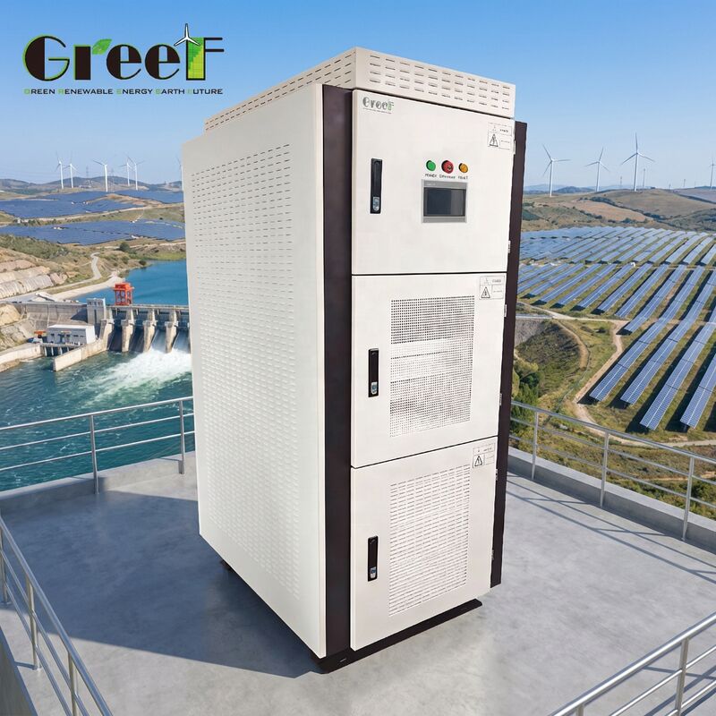 เครื่องแปลงไฮบริดสำหรับเครื่องกำเนิดไฟฟ้าพร้อมการป้องกันระดับ IP20 ประสิทธิภาพสูงสุด 95% และหน้าจอสัมผัส LCD