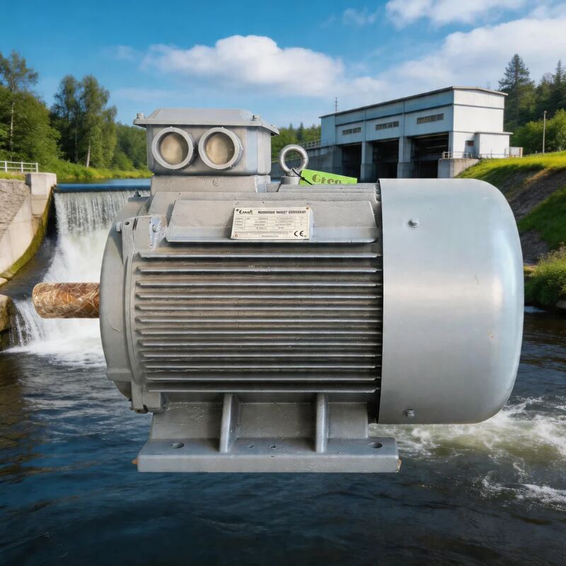 เครื่องกำเนิดไฟฟ้าแม่เหล็กถาวร AC 3 เฟส แรงบิดเริ่มต้นต่ำ พร้อมการป้องกัน IP54 และแม่เหล็ก NdFeB