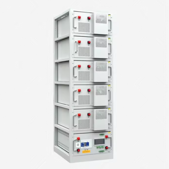 ความดันระบบ 96-768V แบตเตอรี่ลิตยูมความดันสูง 6000 Cycle Times และ Smart BMS Protection สําหรับการเก็บพลังงานอุตสาหกรรม