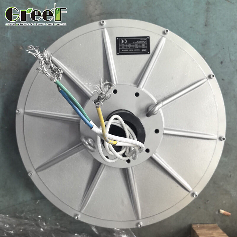 เครื่องกําเนิดแม่เหล็กถาวรที่ไม่มีแกนด้วยความเร็วลมลดต่ํา โดยใช้แรงหมุนเริ่มต้นที่ต่ํากว่า 0.1N.M สําหรับการทํางานด้วยลมทุกสภาพ