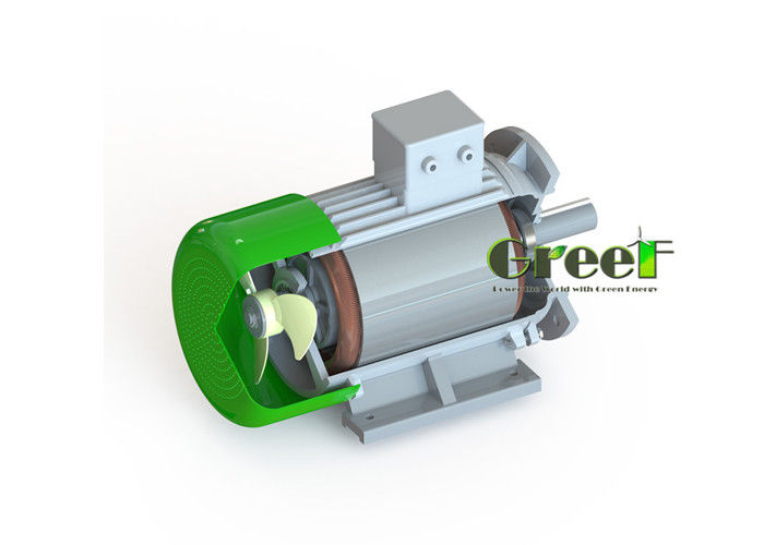 80kw 3 Phase Ac Low Rpm ประสิทธิภาพสูง แรงแม่เหล็กถาวร แพร่หายาก Generator Synchronous/ Alternator ความเร็วต่ํา