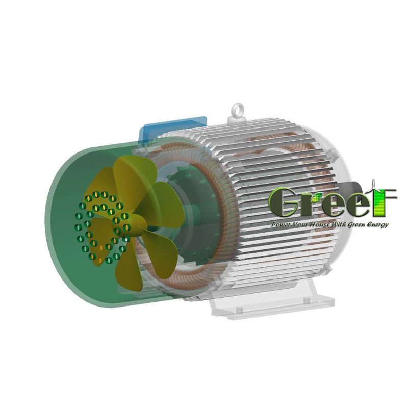 80kw 3 Phase Ac Low Rpm ประสิทธิภาพสูง แรงแม่เหล็กถาวร แพร่หายาก Generator Synchronous/ Alternator ความเร็วต่ํา