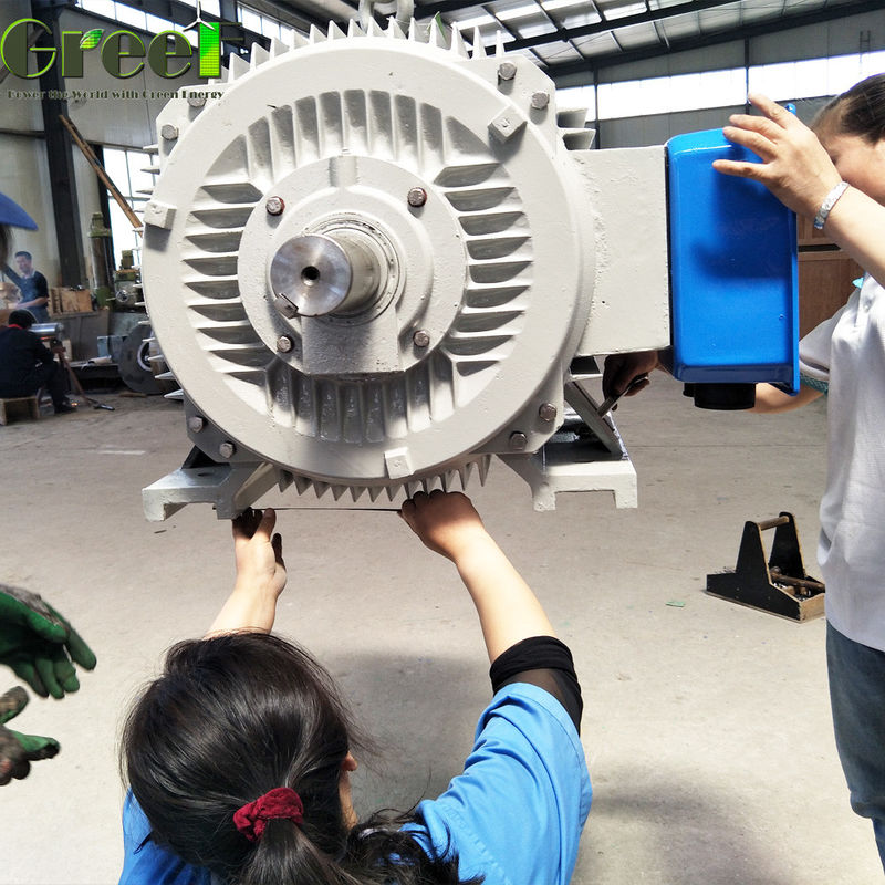 เครื่องกำเนิดไฟฟ้าพลังน้ำแบบซิงโครนัสรอบต่ำ 150kw 250kw 3 เฟส AC สำหรับกังหันน้ำ